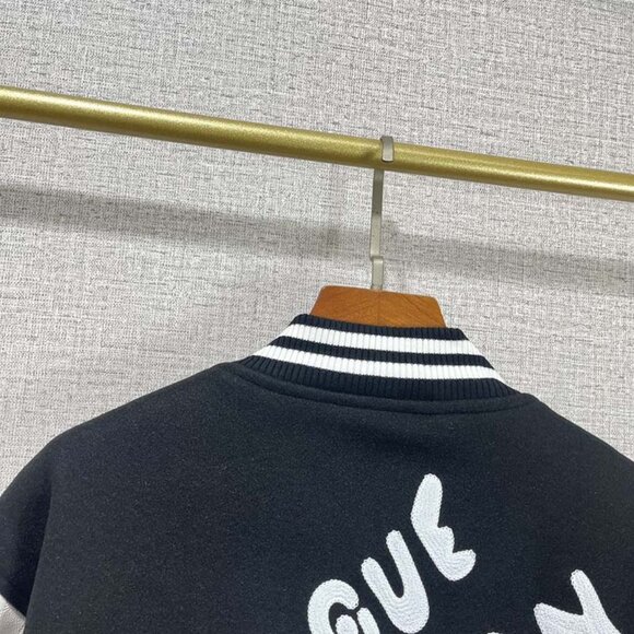 Louis Vuitton Velvet Patched Embroidered Baseball Jacket - Picture 5 of 8